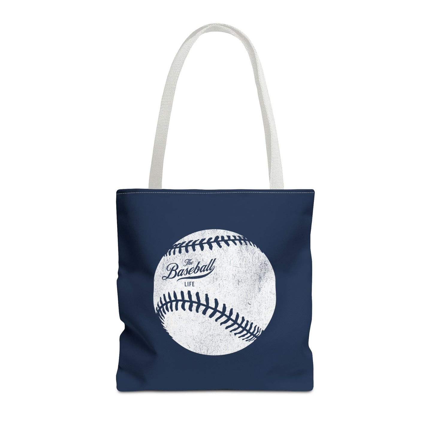 Weathered Baseball Tote Bag_Navy