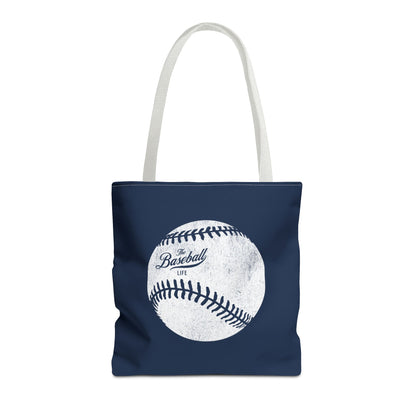 Weathered Baseball Tote Bag_Navy