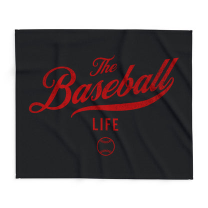 Fleece Blanket_Black w Red Print