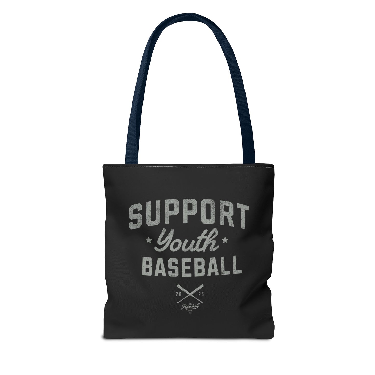 Support Youth Baseball Tote Bag_Black
