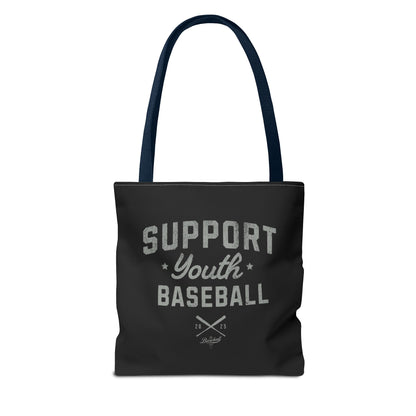 Support Youth Baseball Tote Bag_Black
