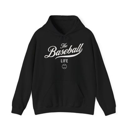 The Baseball Life Hoodie_White Print