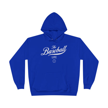 The Baseball Life Hoodie w/Grommets_White Print