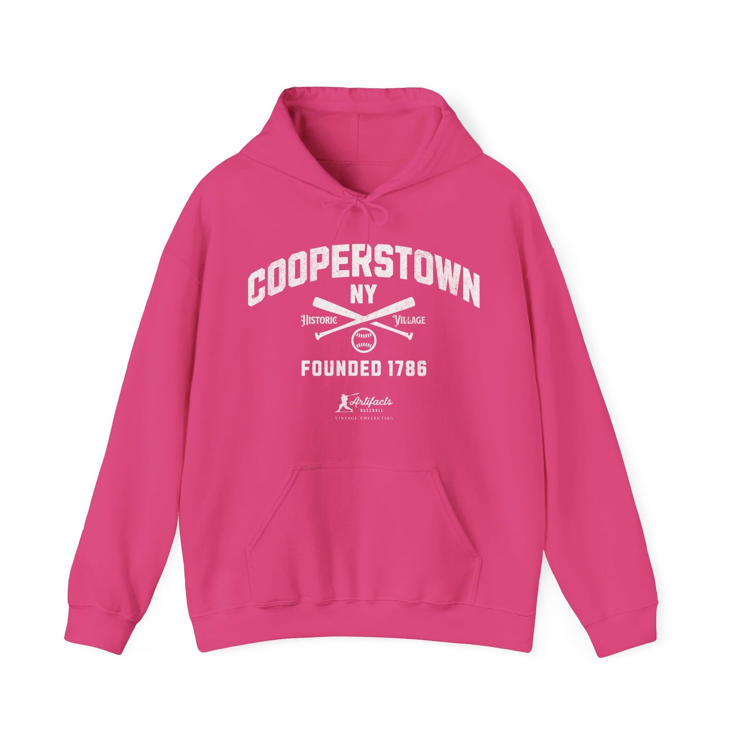 Cooperstown, NY Hoodie - White Print