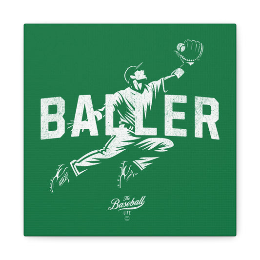 Baller Wall Art Canvas_Green