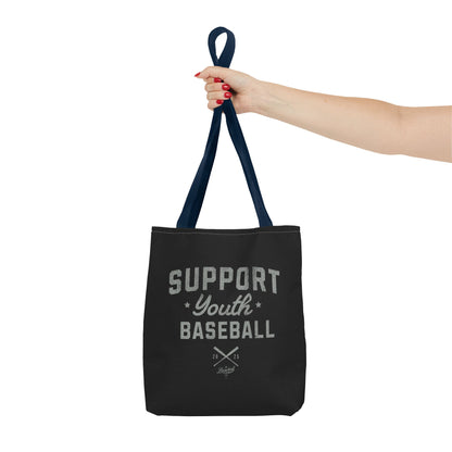Support Youth Baseball Tote Bag_Black