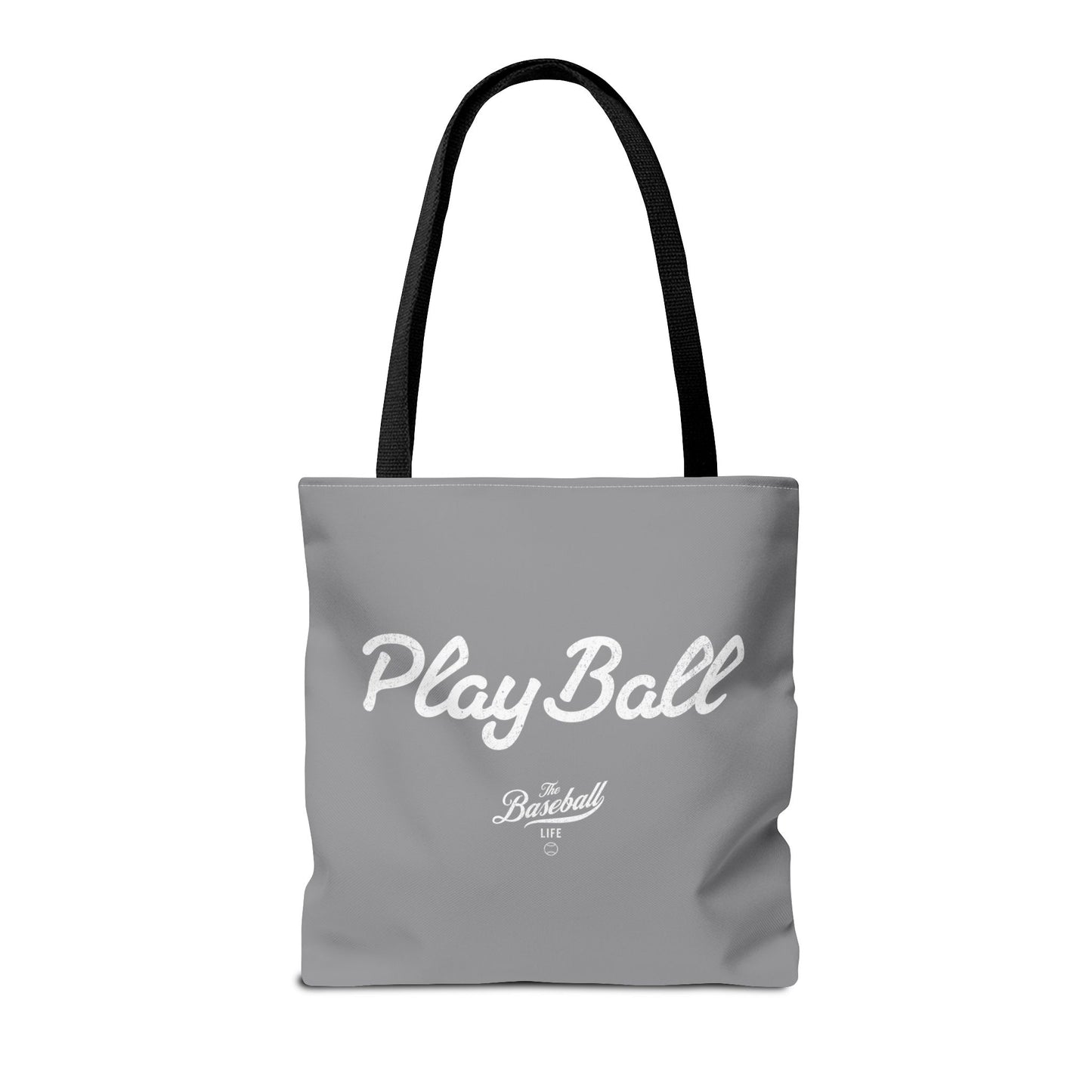 Play Ball Tote Bag_Gray with White Print
