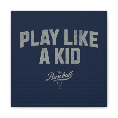 Play Like A Kid Wall Art Canvas_Navy