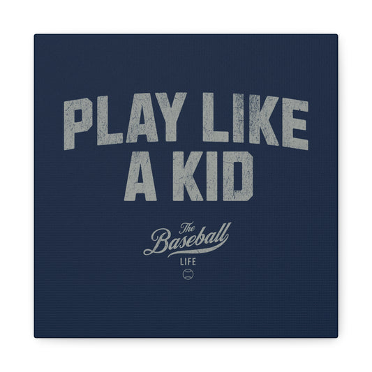 Play Like A Kid Wall Art Canvas_Navy
