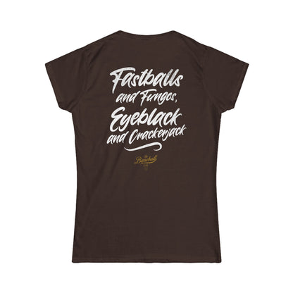 Women's Fastballs and Fungos Baseball T-Shirt