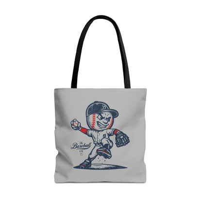 Mr. Baseball Mascot Pitching Tote
