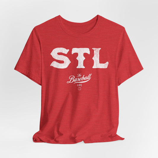 The Baseball Life City Series T-Shirt_STL Red