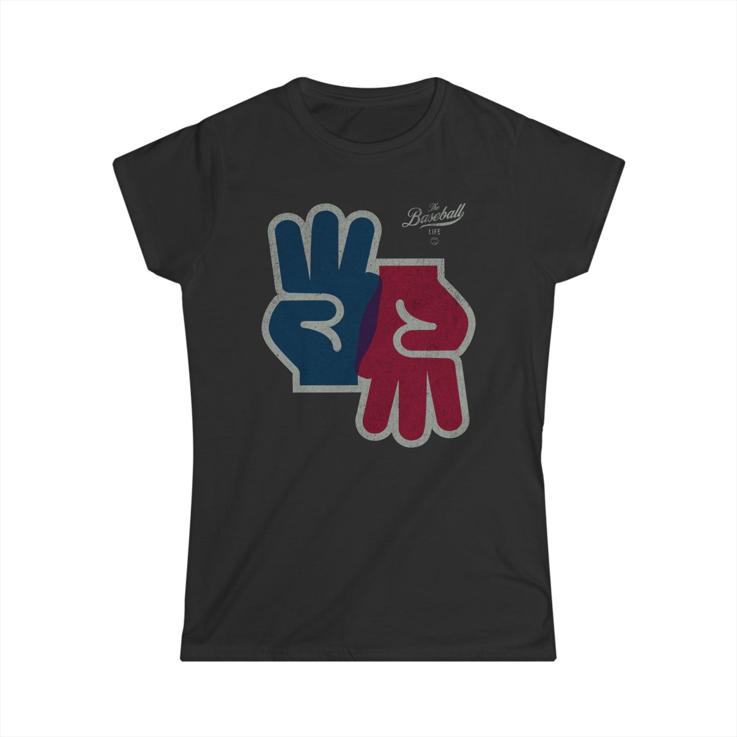 Women's 3-Up 3-Down Baseball T-Shirt