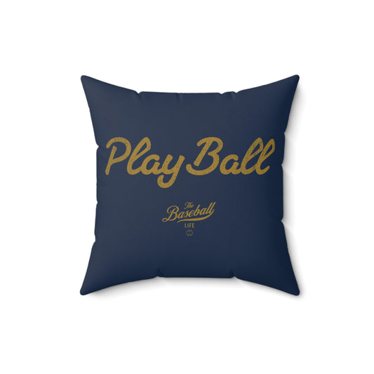 Accent Pillow_Play Ball_Navy w Old Gold Print