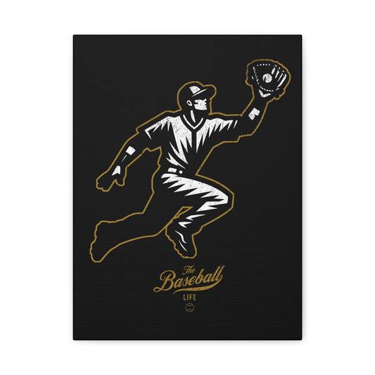 Player Icon Wall Art Canvas_Black
