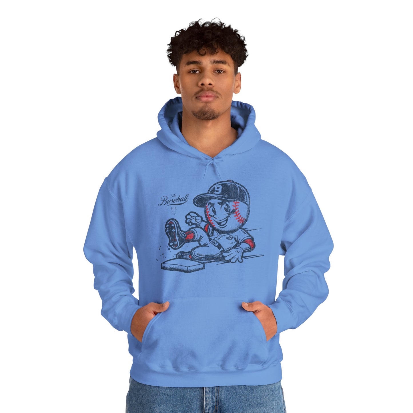 Mr. Baseball Mascot Sliding Hoodie