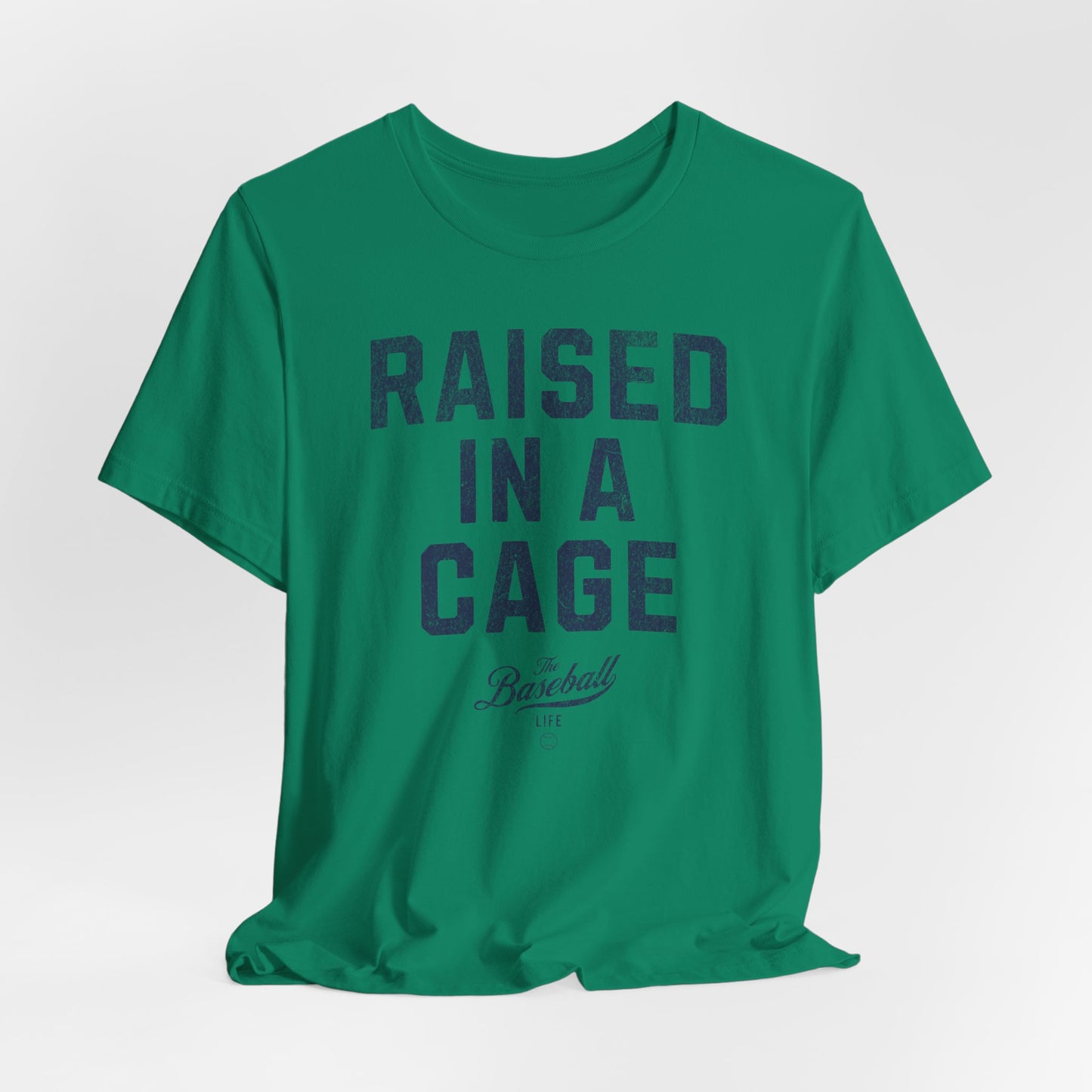 Raised In A Cage Baseball T-Shirt