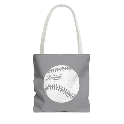 Weathered Baseball Tote Bag_Medium Gray