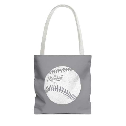 Weathered Baseball Tote Bag_Medium Gray