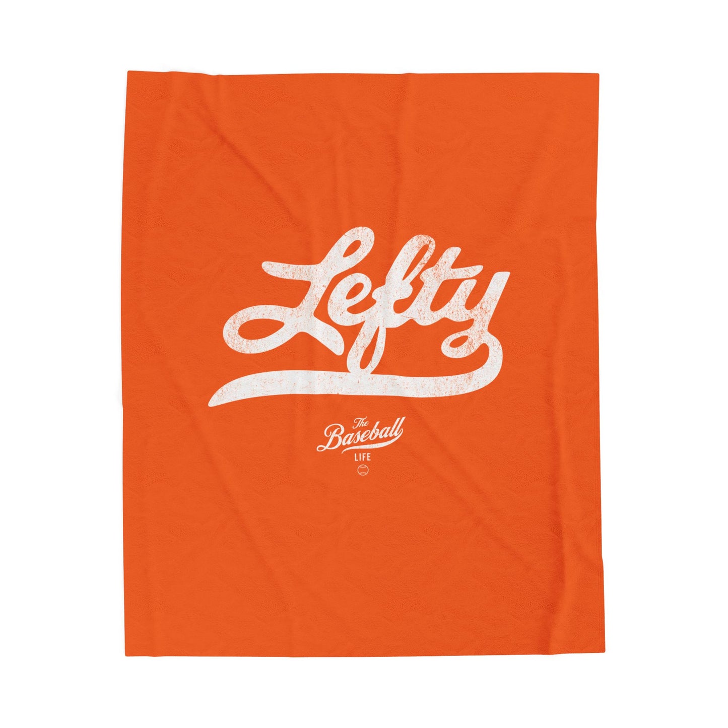 Velveteen Plush Blanket_Lefty_Orange