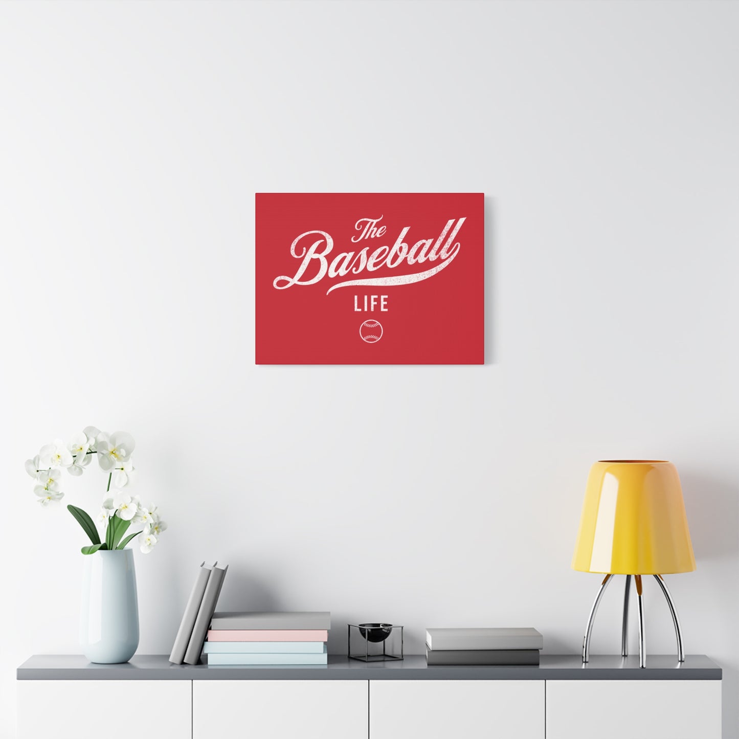Wall Art Canvas_Red w White