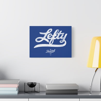 Lefty Wall Art Canvas_Royal Blue