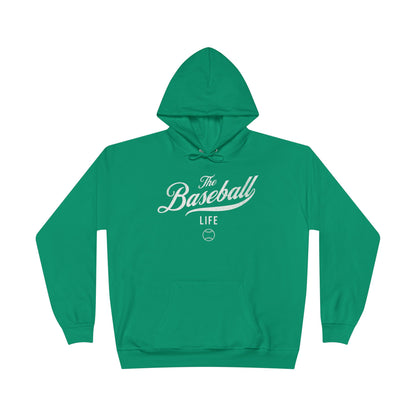 The Baseball Life Hoodie w/Grommets_White Print