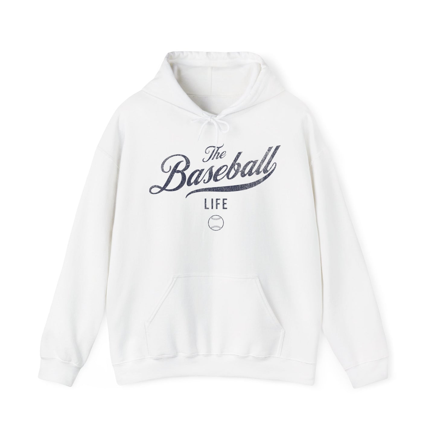 The Baseball Life Hoodie_Navy Print