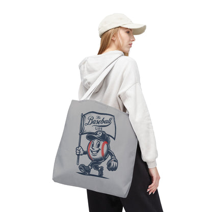 Mr. Baseball Mascot Flying Flag Tote