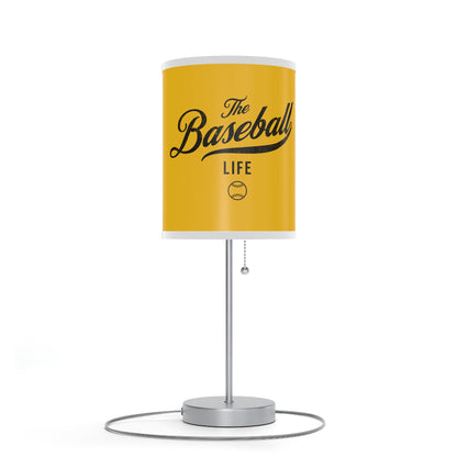 Table Lamp_Yellow w Black Print