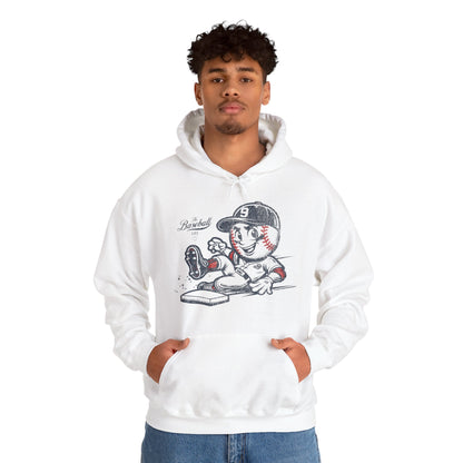 Mr. Baseball Mascot Sliding Hoodie