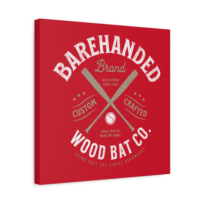 Barehanded Wood Bat Co. Wall Art Canvas_Red