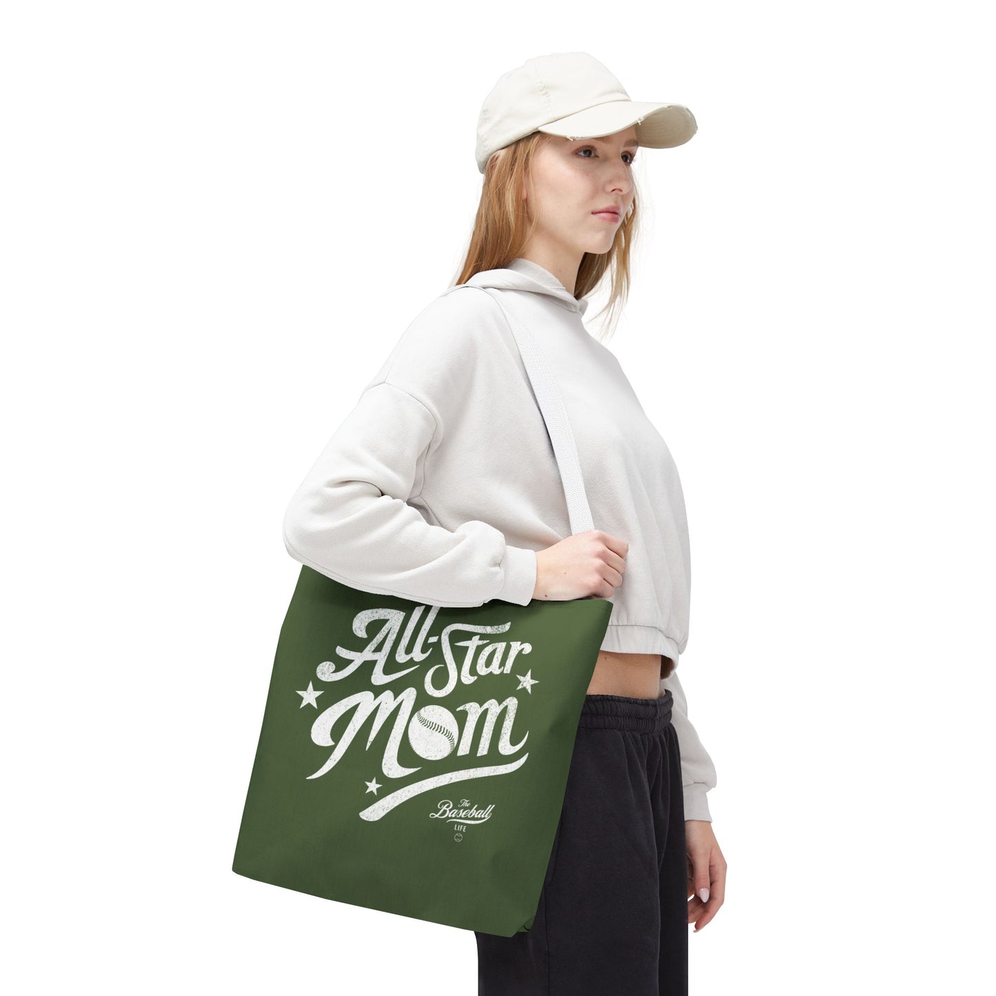 All-Star Mom Tote Bag_Military Green