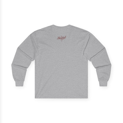 The Baseball Life Long Sleeve T-Shirt_Maroon Print