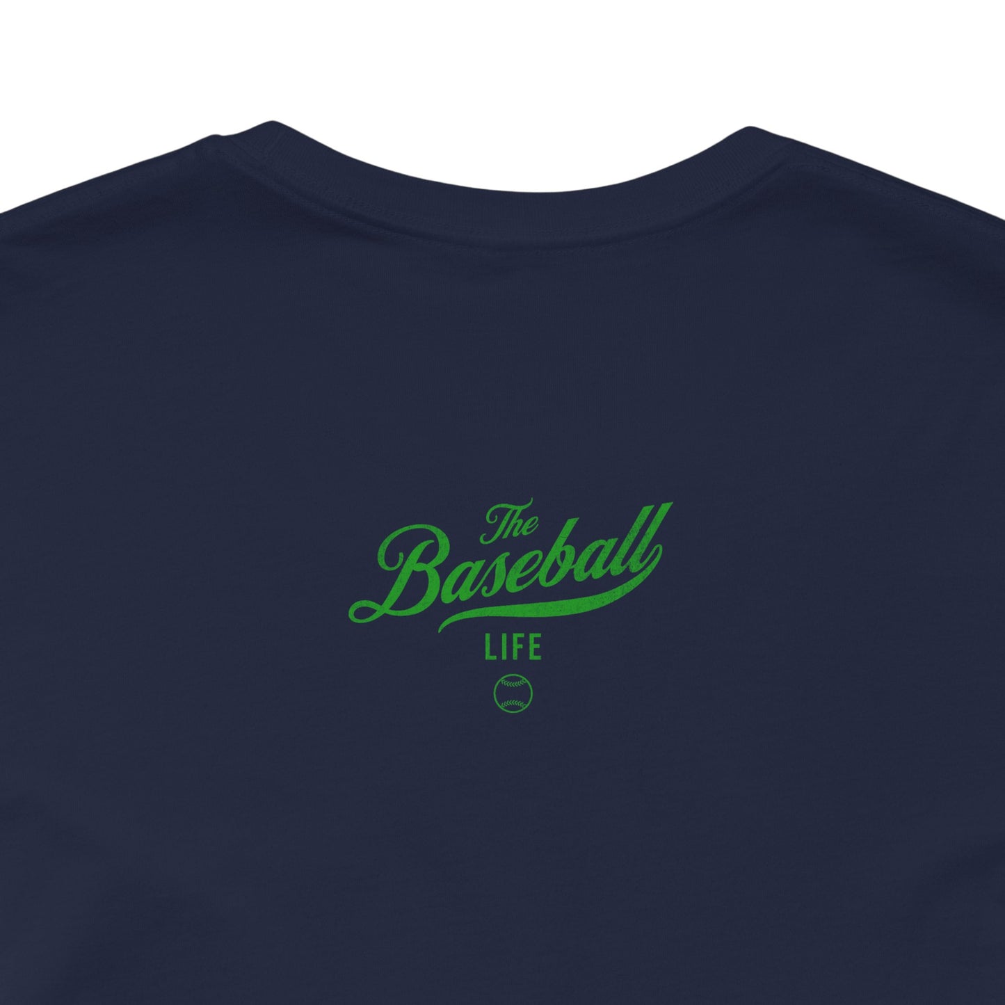 The Baseball Life Classic Script T-Shirt_Green Print