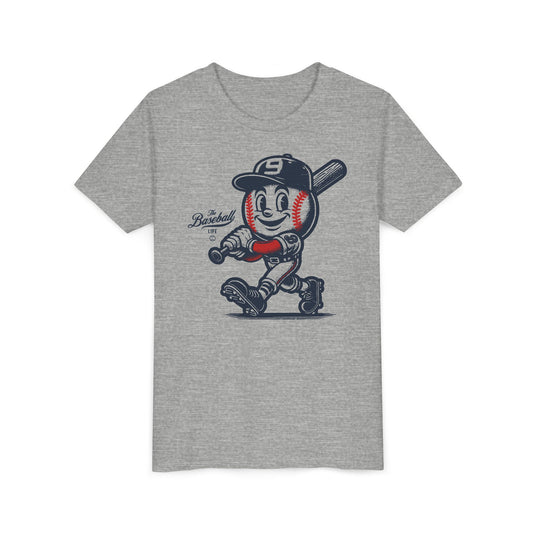 Youth Mr. Baseball Mascot Batter Up! T-Shirt
