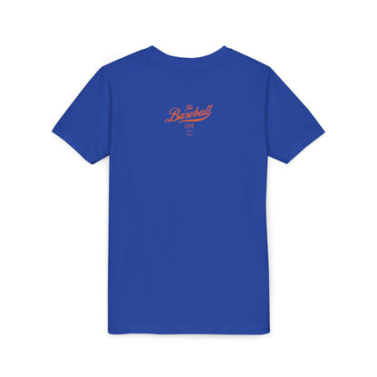 Youth The Baseball Life Classic Script T-Shirt_Orange Print