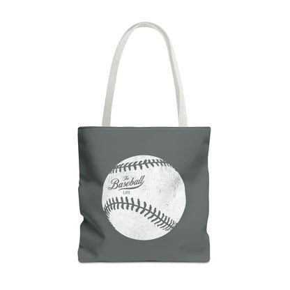 Weathered Baseball Tote Bag_Dark Gray