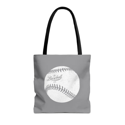 Weathered Baseball Tote Bag_Medium Gray