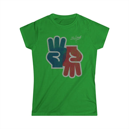 Women's 3-Up 3-Down Baseball T-Shirt