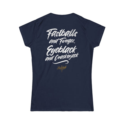 Women's Fastballs and Fungos Baseball T-Shirt