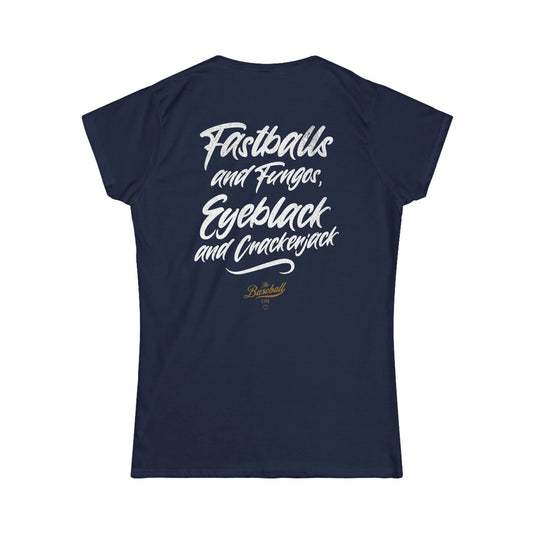 Women's Fastballs and Fungos Baseball T-Shirt