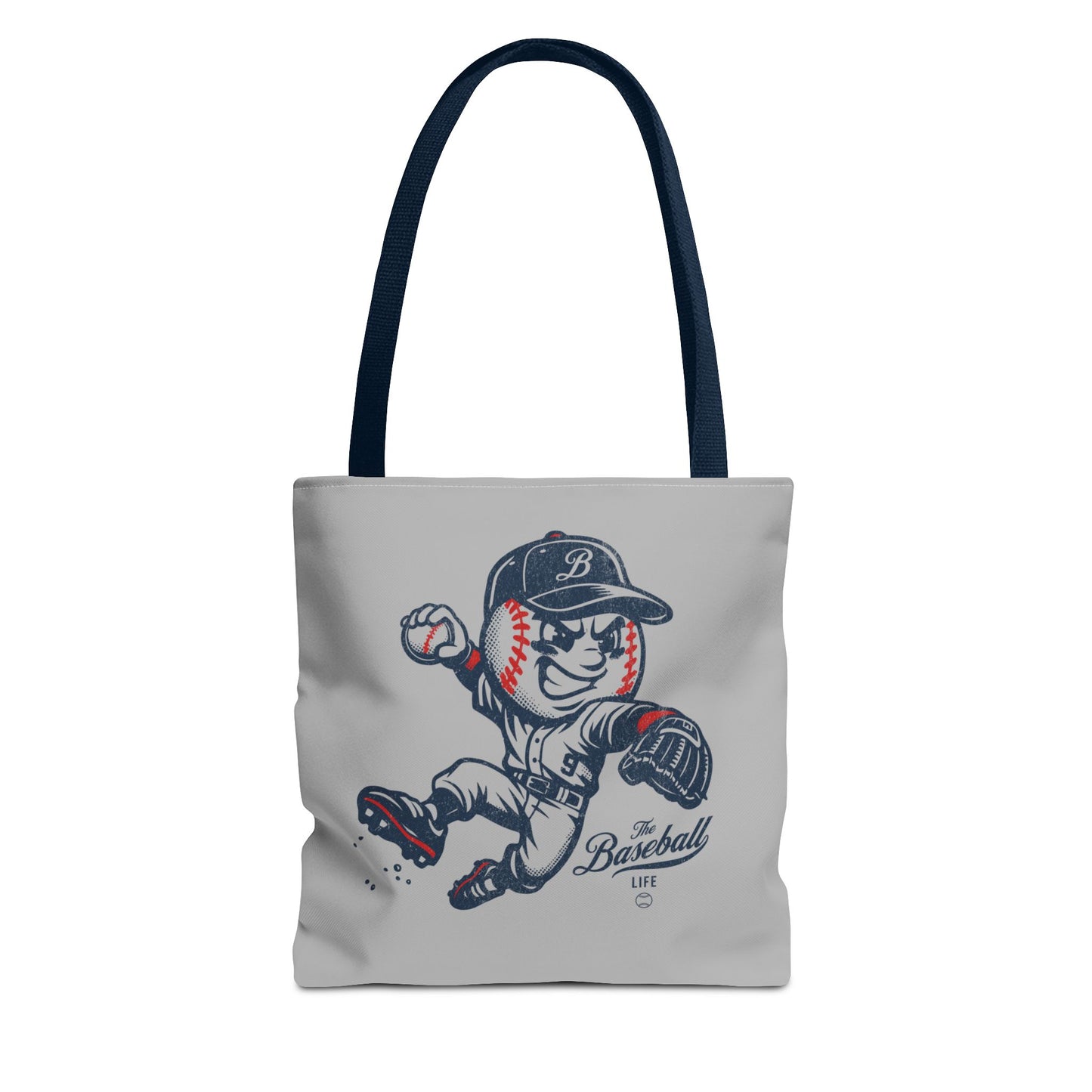 Mr. Baseball Mascot Leaping Throw Tote