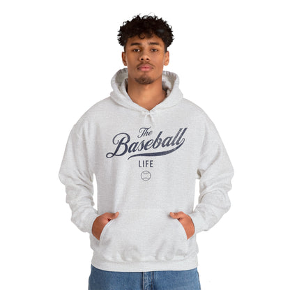 The Baseball Life Hoodie_Navy Print