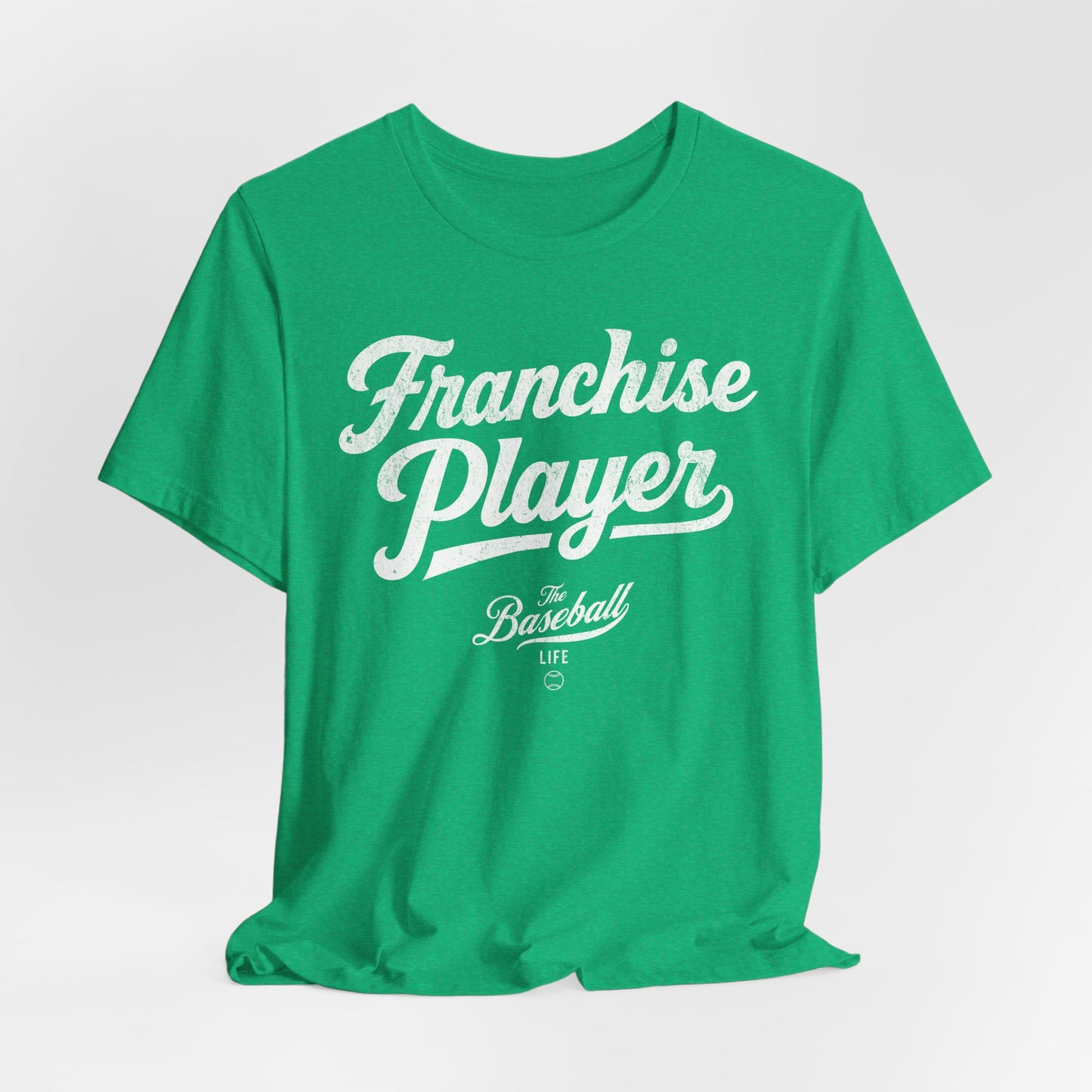 Franchise Player Baseball T-Shirt - White Print
