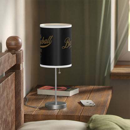 Table Lamp_Black w Old Gold Print