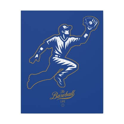 Player Icon Wall Art Canvas_Royal Blue