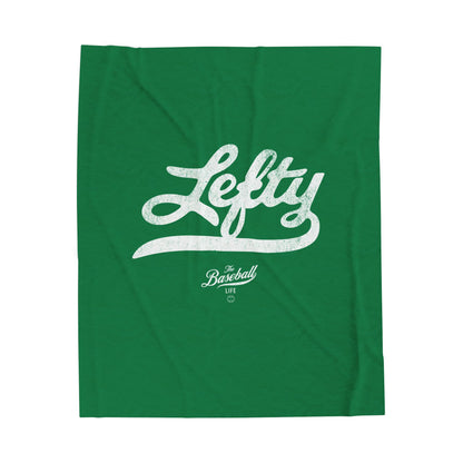 Velveteen Plush Blanket_Lefty_Green