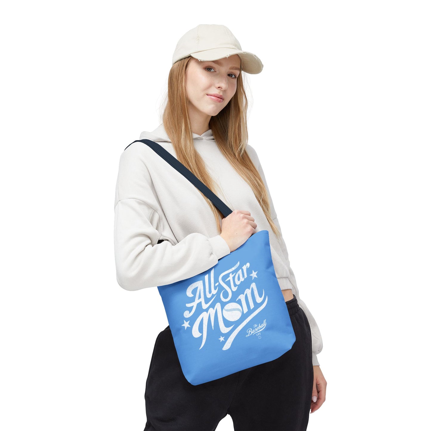 All-Star Mom Tote Bag_Carolina Blue