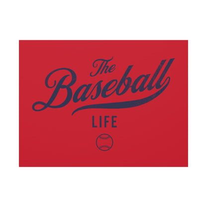 Wall Art Canvas_Red w Navy